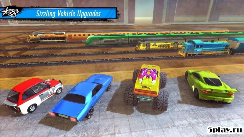 Train vs Car Racing 3D screenshot 1