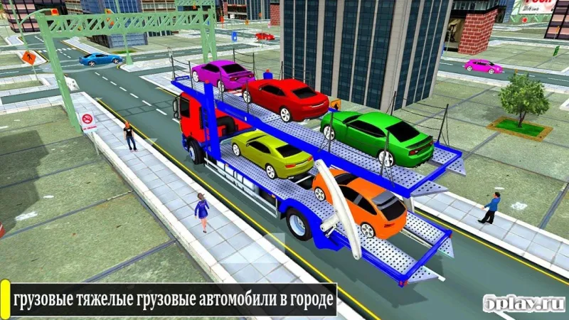 Transport Car Carrier Cargo Truck Simulation screenshot 2