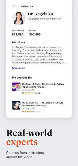 Udemy, Курси он-лайн screenshot