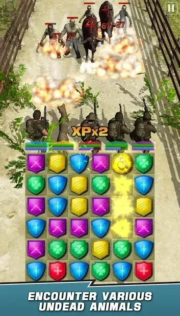 VDV MATCH 3 RPG: ZOMBIES! 1.7.008 screenshot 3