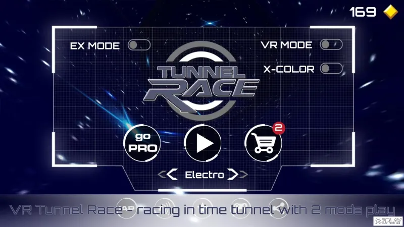 VR Tunnel Race Free screenshot 1