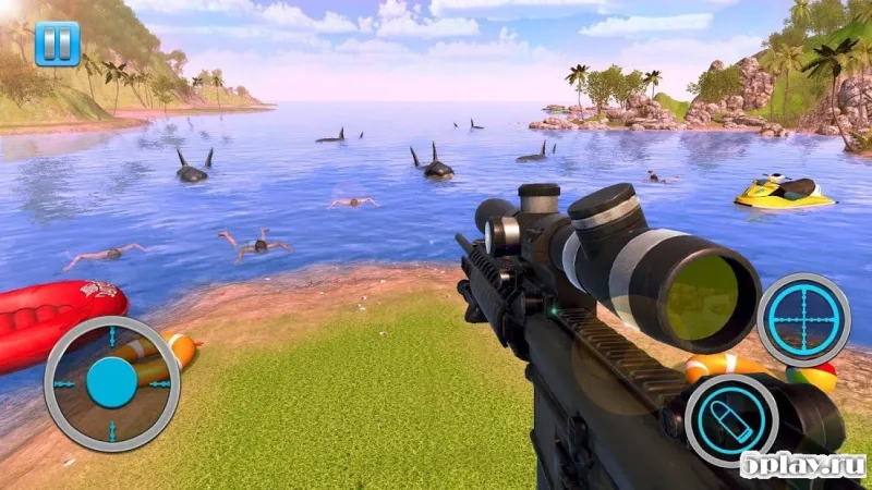Whale Shark Attack FPS Sniper Shooter screenshot 1