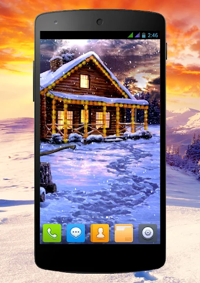 Winter Holiday Live Wallpaper screenshot