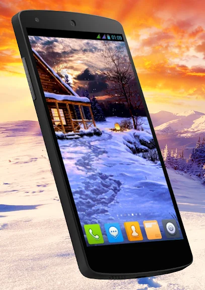 Winter Holiday Live Wallpaper screenshot