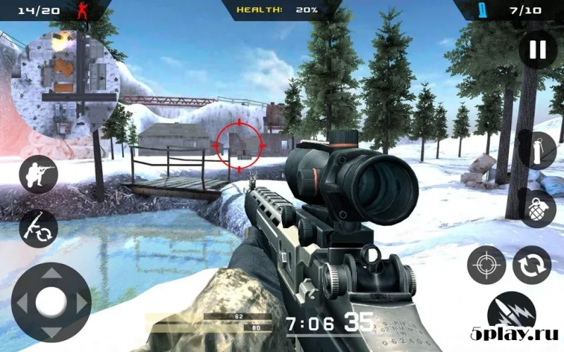 Winter Mountain Sniper - Modern Shooter Combat screenshot 1