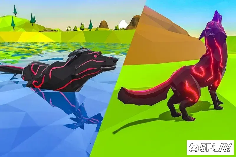 Wolf Simulator Fantasy Jungle screenshot 4