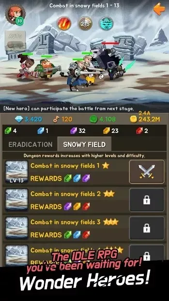 Wonder Heroes : Endless War 1.8.01 screenshot 1