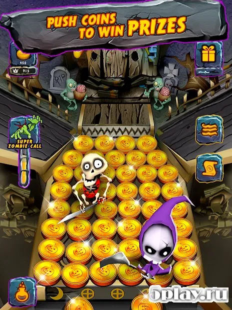 Zombie Ghosts Coin Party Dozer screenshot 2