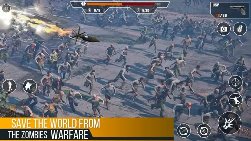 Zombies Fire Strike: стрелялка бесплатно 1.4 screenshot 2