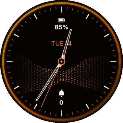 Amber Halo Watch Face