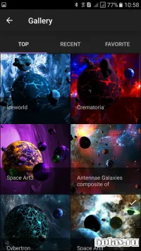 Астероиды 3D живые обои 4.0.3.0