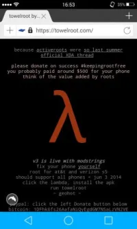  Towelroot 3.0fix на андроїд безкоштовно