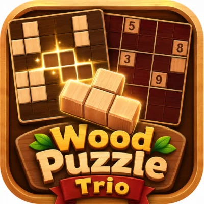 Wood Puzzle Trio