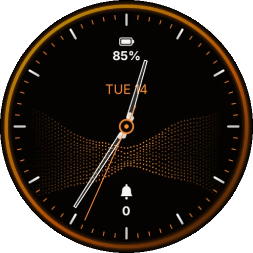Amber Halo Watch Face
