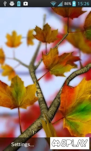 Autumn Leaves in HD Gyro 3D Parallax Wallpaper 1.3