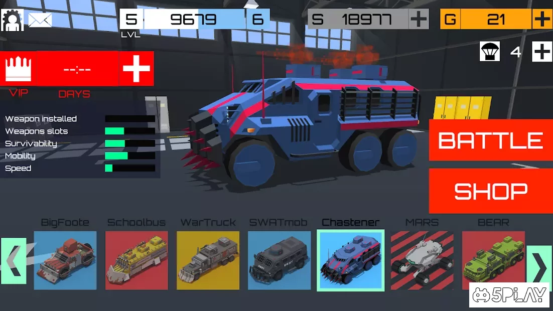 Автомобільні гармати: Перехресна королівська битва війни війни 1.18.0