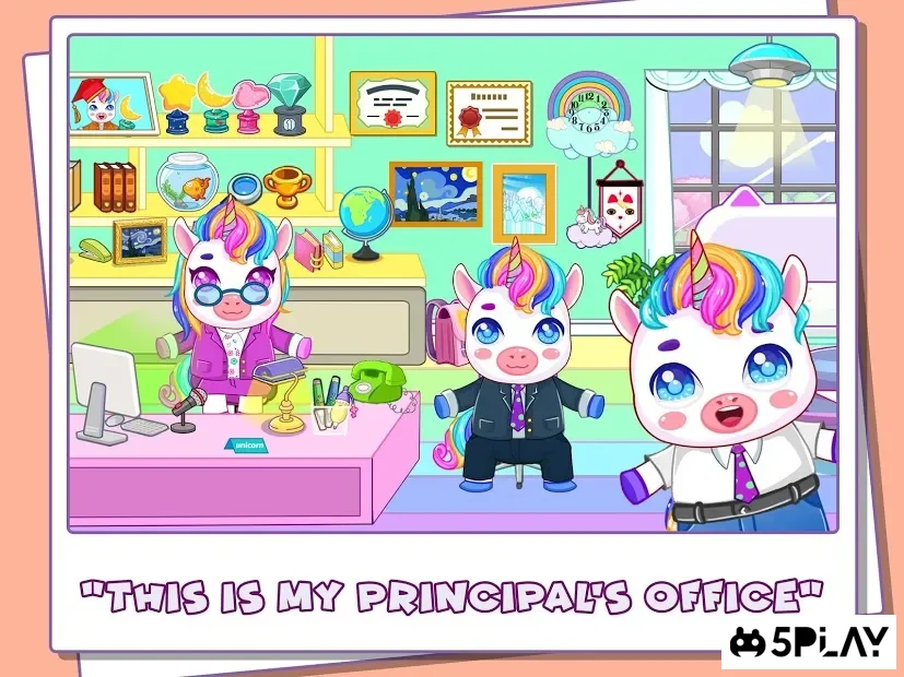 Мини Город : единорог Школа 1.1