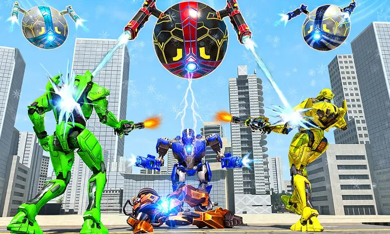 Снег Мяч Робот Преобразовать Ее Робот Преступность 2.2