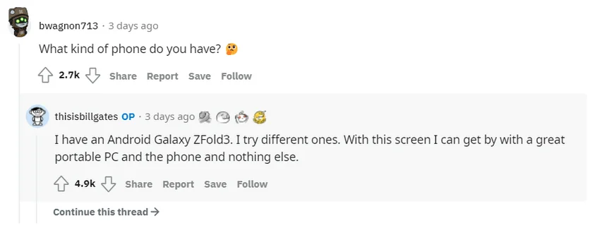 Білл Гейтс розповів, який смартфон він використовує