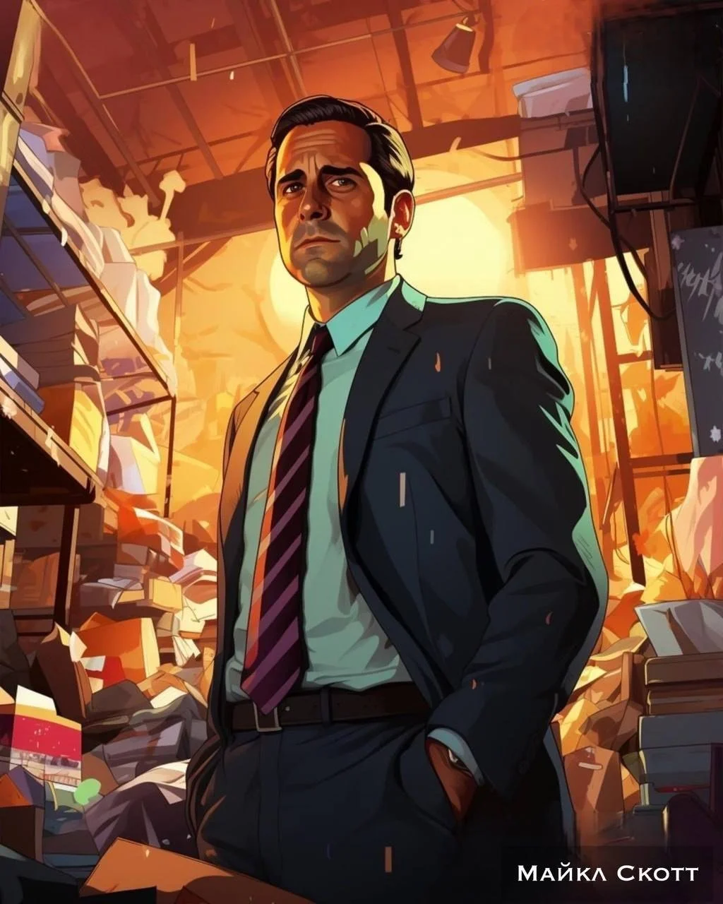 Нейронна мережа передала персонажів популярного ситкома "офісу" до налаштування GTA