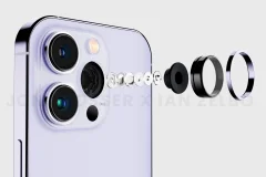 iPhone 14 Pro, показаний на візуалізаторах у новій тканині справи