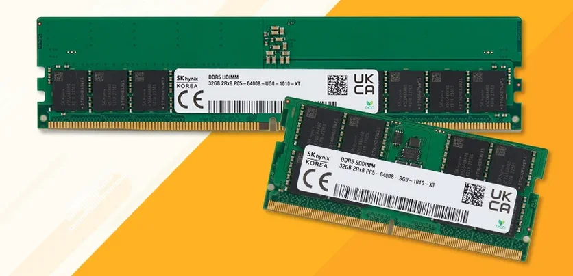 Перші у світі планки пам'яті DDR5-6400 з'явилися 32 ГБ 