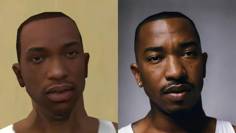 Нейронна мережа, виготовлена ​​з персонажів GTA: Сан -Андреас Реальні люди