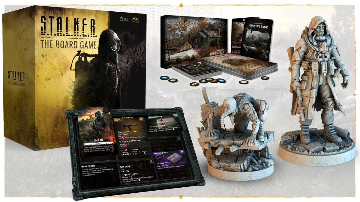 На основі легендарної ігрової серії S.T.A.L.K.E.R. Випущена настільна гра